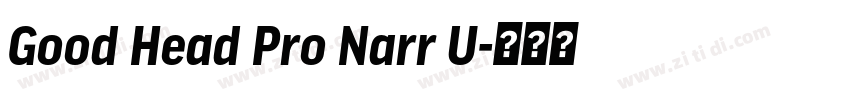 Good Head Pro Narr U字体转换 Good Head Pro Narr U字体转换